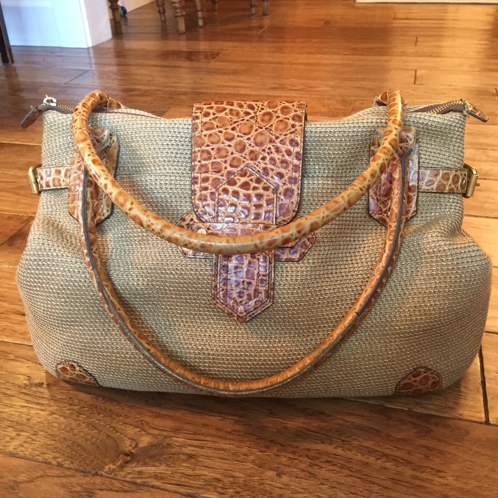 Leather Trimmed Squishee Tote